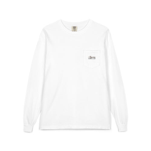Physician Assistant Student Long Sleeve Pocket Tee — Medical Icons Back Print