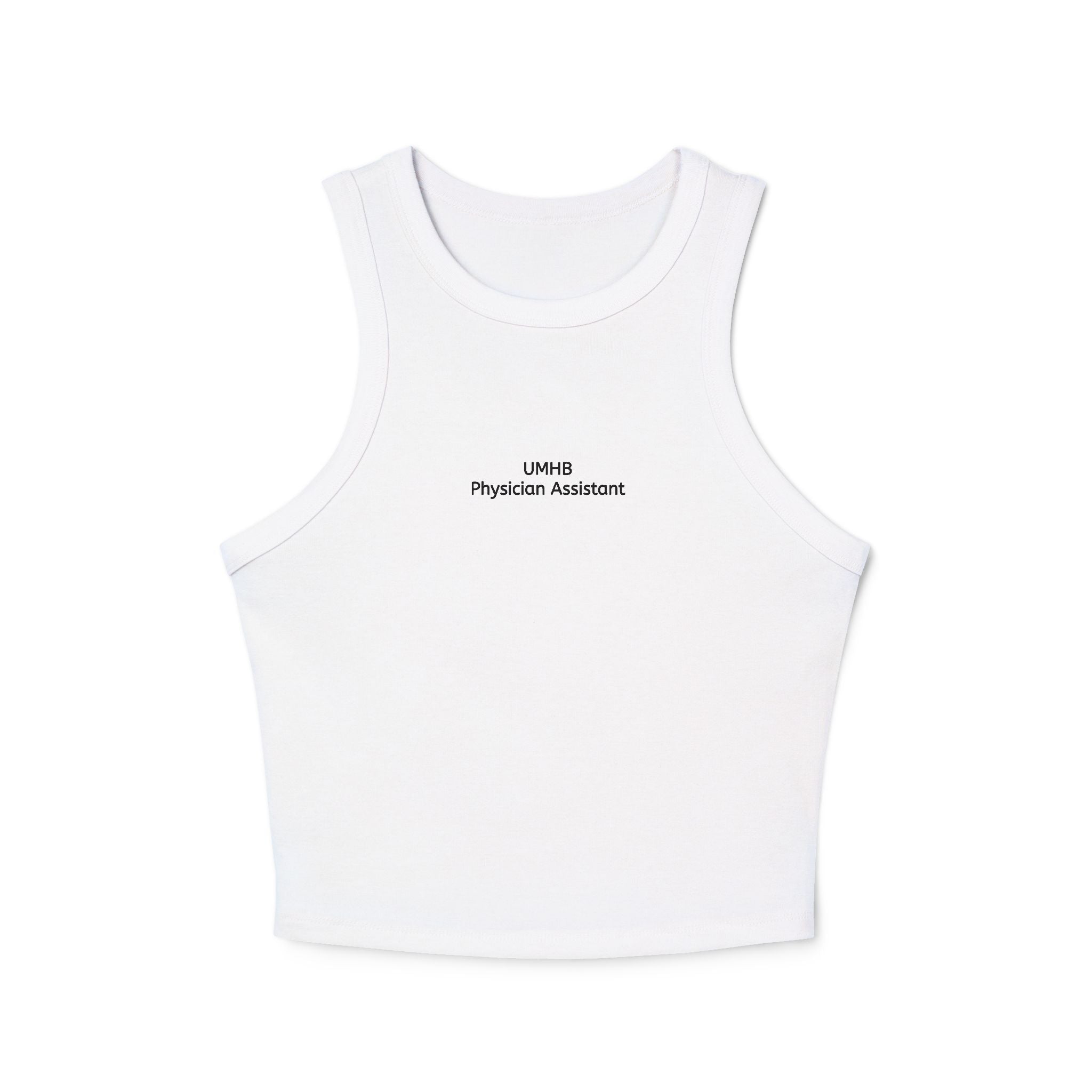 PA Student "Physician Assistant" Micro Rib Racer Tank Top