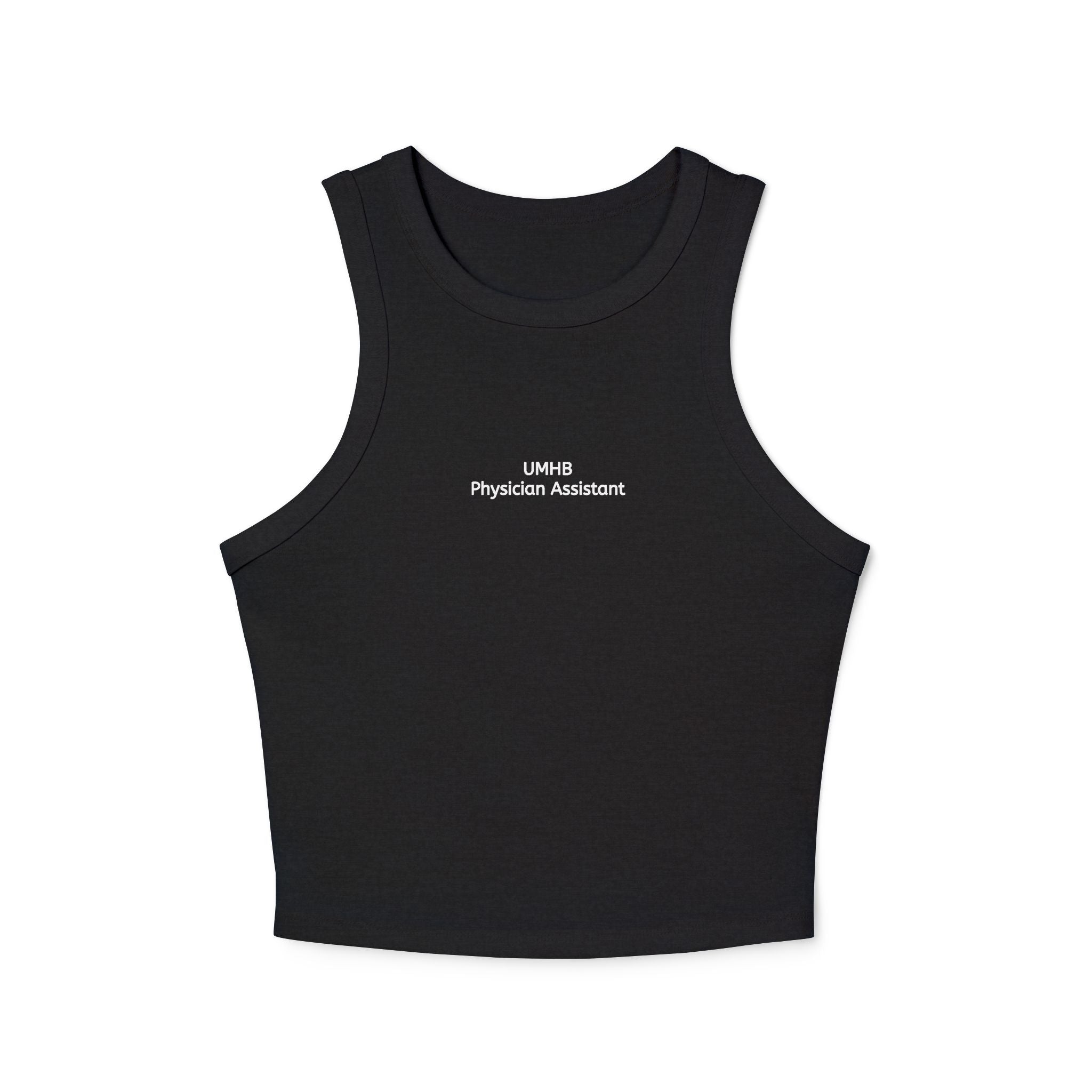 PA Student "Physician Assistant" Micro Rib Racer Tank Top